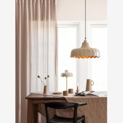 PR HOME - Wells bordlampe, beige, 50 cm