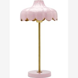 PR HOME - Wells bordlampe, rosa/guld, 50 cm