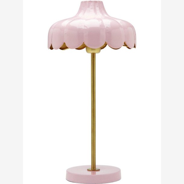 PR HOME - Wells bordlampe, rosa/guld, 50 cm