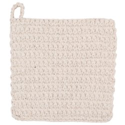 Ib Laursen - Grydelap hklet Lys Beige 20x20 cm 2 stk.
