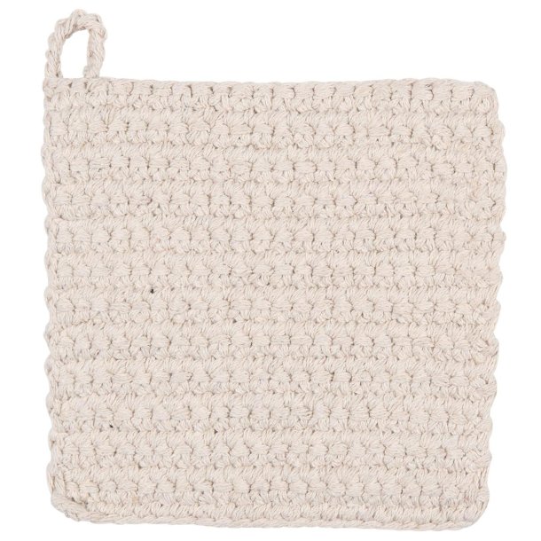 Ib Laursen - Grydelap hklet Lys Beige 20x20 cm 2 stk.
