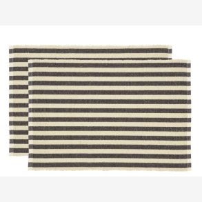 Sdahl Statement Stripe Dkkeserviet 33 x 48 cm 2 stk. Ash
