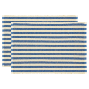 S�dahl D�kkeserviet Stripe Bl�/White 2 stk 33X48
