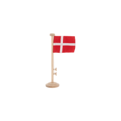 Bordflag m/DK flag Eg H:18cm. 