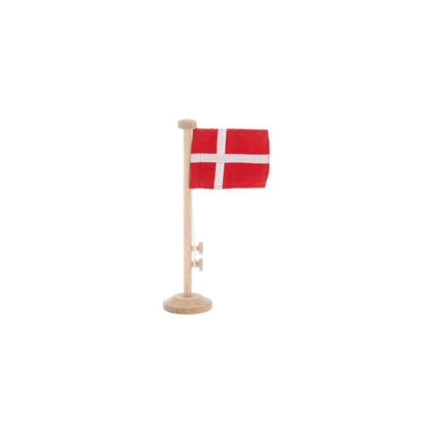 Bordflag m/DK flag Eg H:18cm. 