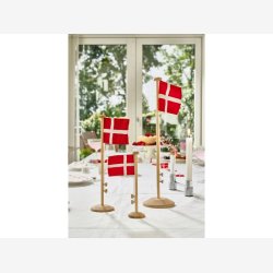 Bordflag m/DK flag Eg H:18cm. 