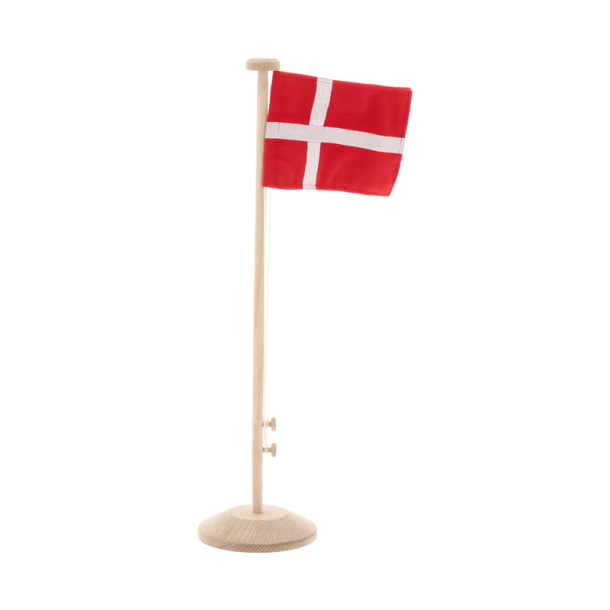 Bordflag m/DK flag Eg H:40cm. 