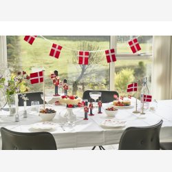 Bordflag m/DK flag Eg H:40cm. 