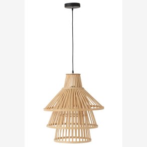 J-Line - Loftlampe Bambus/Rattan H: : 42 cm. 