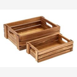 HOLM - Kassest st m/2 stk. Akacietr