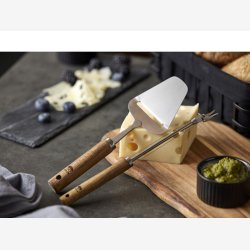 HOLM - Osteskrer Rustfrit stl/Akacietr