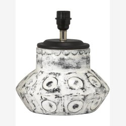 PR HOME - Larry lampefod, hvid, 30 cm