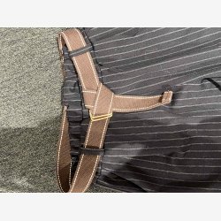 Buks m. strib og b�lte Sort Onesize 65%viscose, 30%nylon, 5%elastic