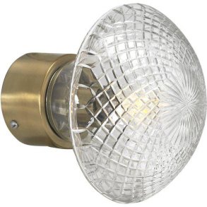 PR HOME - Juliette Vglampe, Klar/Messing 16cm.