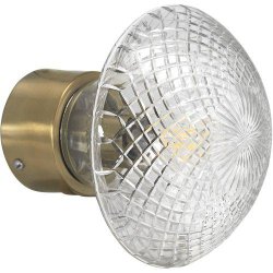 PR HOME - Juliette Vglampe, Klar/Messing 16cm.