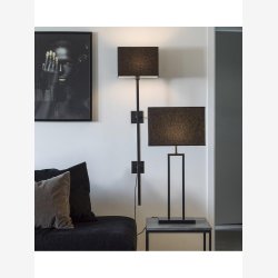 PR HOME - Rod bordlampe, sort, 61 cm