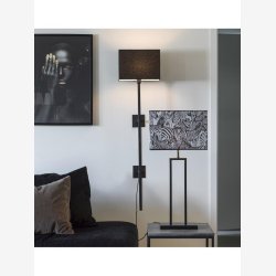 PR HOME - Rod bordlampe, sort, 61 cm