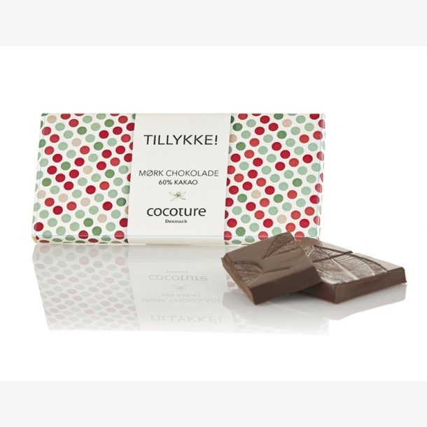 Cocoture - Mrk chokolade 60%  TILLYKKE - 55 g.