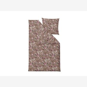 Sdahl - Sengetj Night Blooms Taupe 140x200cm 60x63cm.
