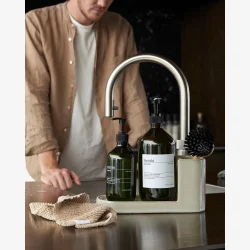 Meraki - B�rste- og s�beholder, MKDatura, Shellish gr� L:27 B:11 H:13,5 cm.