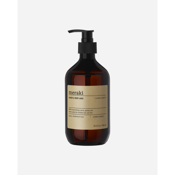 Meraki - Hair &amp; body wash, Northern Dawn, Brun 490ml.