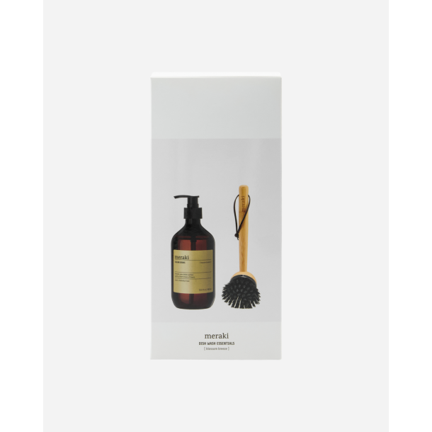 Meraki - Gaveske, Blossom Breeze, Dish wash essentials, Hvid - Opvaskemiddel m/opvaskebrste