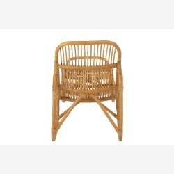 J-Line - Solstol/solvogn rattan L: 174 B: 60 H: 93 cm. UDSTILLINGSMODEL MED BRUGSSPOR