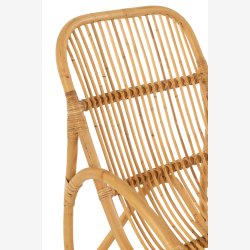 J-Line - Solstol/solvogn rattan L: 174 B: 60 H: 93 cm. UDSTILLINGSMODEL MED BRUGSSPOR