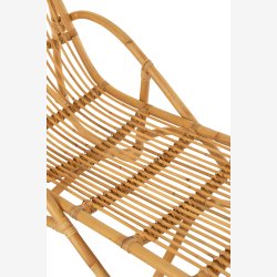 J-Line - Solstol/solvogn rattan L: 174 B: 60 H: 93 cm. UDSTILLINGSMODEL MED BRUGSSPOR