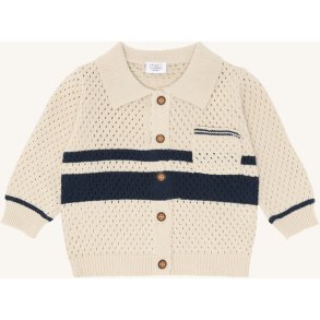 Hust & Claire - Polo cardigan sand