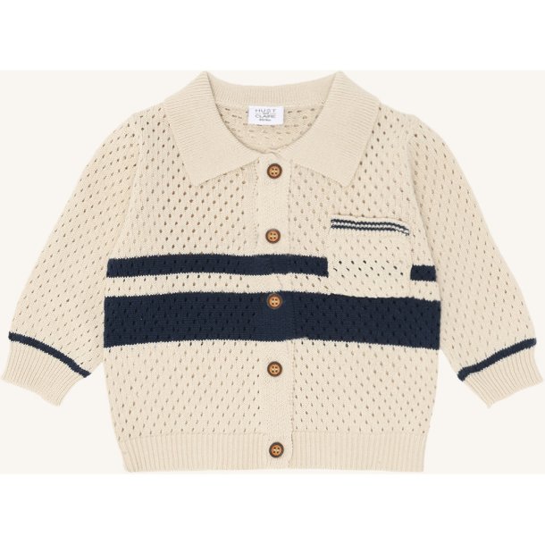 Hust &amp; Claire - Polo cardigan sand