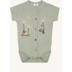 Hust &amp; Claire - SS Body Muslin Gr�n
