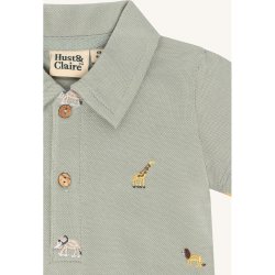 Hust &amp; Claire - SS Body polo m/dyr Gr�n