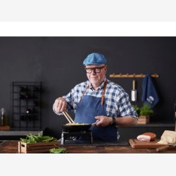 HOLM - Stegepande Sort 28cm.