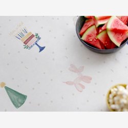 Sdahl - Hooray Akryldug m. antislip B:140 cm Fdselsdagsdug Pris pr M.