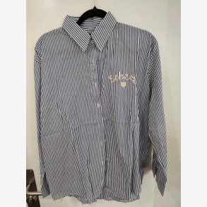 Skjorte m. Bohem og hjerte Bl� Flere st�rrelser 100% Bomuld