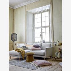 Bloomingville - Cocktail Shaker, Klar, Glas m/Guld lg : 8,5 H: 19,5 cm.