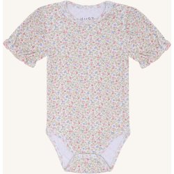 Hust &amp; Claire - SS Body m/blomster Hvid