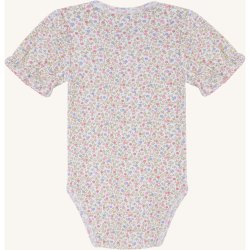 Hust &amp; Claire - SS Body m/blomster Hvid