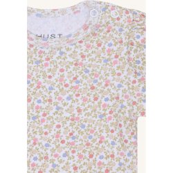 Hust &amp; Claire - SS Body m/blomster Hvid