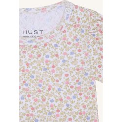 Hust &amp; Claire - SS Kjole m/blomster Hvid