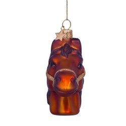 Vondels - Glaskugle Brun Hest 8,5 cm