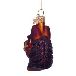 Vondels - Glaskugle Brun Hest 8,5 cm