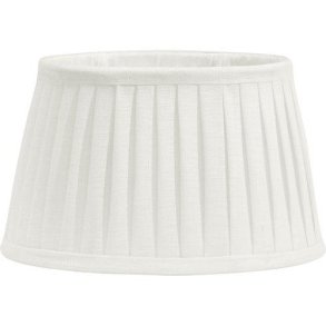 PR Home - Indi Lampeskrm Pliss, Hvid 38cm.
