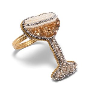 Vondels - Cocktail-servietring Guld 7 cm