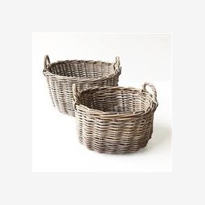 Aafod - Tjkurv oval gr rattan