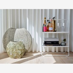 ZONE - Metal A-reol sort H: 58cm. 