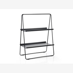 ZONE - Metal A-reol sort H: 58cm. 