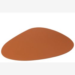 J-Line - D�kkeserviet Vendbar Sort/Cognac PVC 44x37 cm. 