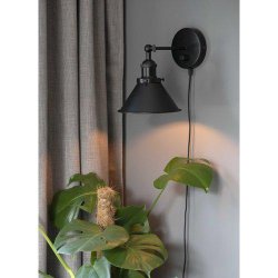 PR HOME - Anton Vglampe, Sort, 18cm.